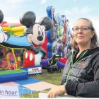 Pop Up Playground owner Amber Scarth at the Mayfield A&amp;P Show. Photo: Supplied