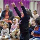 Polah Siuta, 4, dances to the Loopy Tunes Music performance at Punavai o te Atamai Preschool...