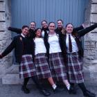 Waitaki Girls’ High School year 13 pupils ready to lend a hand at the youth disco tonight are ...