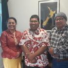 Oamaru Tuvalu Community Group members (from left) first secretary Niuoue Eliuta, chairwoman...