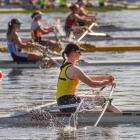 Oamaru rower Emma Spittle competes at the New Zealand Rowing Championships earlier this season....