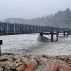 Waiho River bridge. PHOTO: RNZ