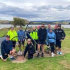 A dozen Caversham Harriers Summer Walkers gathered at Lake Waihola recently for their final walk...