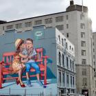 Love is in the Air has been removed nine years after it was painted on the side of Dunedin’s...