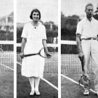 Otago Easter tournament tennis champions Mr W. Bray (men’s singles), Miss J. McLaren (ladies’...