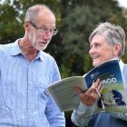 Otago regional councillor Alan Somerville and Ramona Clark, of Kenmure, discuss the council’s 10...