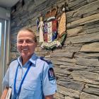 Recently appointed Senior Sergeant Fiona Roberts stands at the entrance to the Wānaka Police...