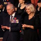 King Charles and Queen Camilla attend The Royal British Legion Festival of Remembrance in London...