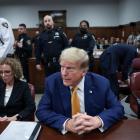 Former President Donald Trump is in court for allegedly covering up hush money payments in New...