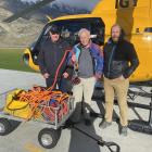 Queenstown Alpine Cliff Rescue Team coordinator Russ Tilsley, right, with Heliworks’ Nick...