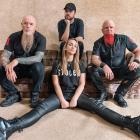 Devilskin lead singer Jennie Skulander, centre, with, from left, Paul Martin, Nic Martin and Tony...