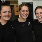 High Performance Sport New Zealand athletes (from left) Holly Robinson, Caitlin Deans, Anna...