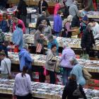 Readers searching for treasures at The Star Regent 24 Hour Book sale. PHOTO: PETER MCINTOSH