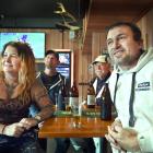 South Dunedin pub Heffs Hotel patrons (from left) Stacey Warrington, Randall Stevenson and Dio...