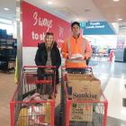 Alexandra Parents Centre grocery grab raffle winner Courtney Mudgway elected to have husband...