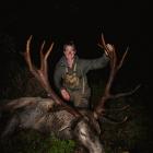 Wapiti hunter Tim Schulpen with one of his kills from this year. PHOTOS: SUPPLIED
