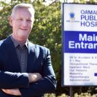 Waitaki Mayor Gary Kircher outside Oamaru Hospital. PHOTO: PETER MCINTOSH