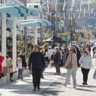 George St’s Golden Block was awash with people checking out the street’s redevelopment during the...