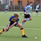 Baxter Meder looks to pass the ball during the Taieri Tuataras’ match against University Whales...