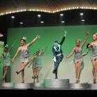 Cast members of North Canterbury Musicals’ new show '42nd Street' during their final rehearsal in...
