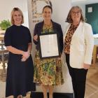 Attending a recent presentation function in Dunedin are (from left) Institute of Directors Otago...