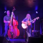 Kay Duncan and Geoff Cox performing at the Darkroom. Photo: Emily O'Hagan