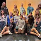 Mac actors in Legally Blonde JR include (back row, from left) Niamh Groenen, 15, Kaitlyn Tooley,...