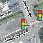 The intersection of Gladstone and Gordon Rds in Mosgiel.