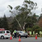 Police and Fire and Emergency New Zealand personnel were at the scene of a two-vehicle crash in...