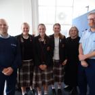 Attending the Loves-Me-Not workshops at Waitaki Girls’ High School this week are (from left)...