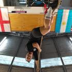 Sarah Veasey of Wānaka trains at Crossfit Wānaka for the World Obstacle Championships in Costa...