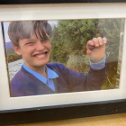 One of the photos Sincere Standtrue's family have put on display at the inquest in Greymouth....