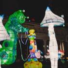 Elements of the whimsical Alice in Wonderland installation from last year’s Dunedin Midwinter...