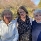 From left, past president Jean Britton, current president Jennie Burt and life member Joan Allan....