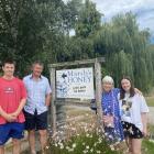 The third and fourth generation to grow up in the Marsh's honey business are (from left) Charlie,...