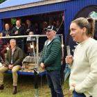 Otago Daily Times/Rural Life 2023 Rural Champion Myfanwy Alexander addresses a celebration at her...