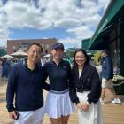 Millbrook owner Gota Ishii and his sister Yuki, right, with Lulu Sun before her history-making...