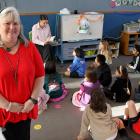 Stirling’s new principal Donna Watson, with Meisha Cochrane and her room two children. PHOTO:...