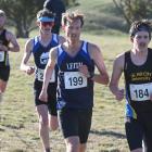 The leading group of (from left) eventual winner Oliver O’Sullivan, Dan Hayman, Nic Bathgate and...