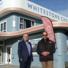ACT List MPs Todd Stephenson (left) and Mark Cameron visited Whitestone Cheese Dinner &amp; Deli...