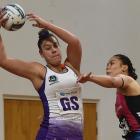 Maia Wilson of the Northern Stars tries to evade Southern Steels' Taneisha Fifita. PHOTO:  GREGOR...