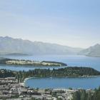 A painting of Queenstown created by Christchurch artist Sean Fietje. PHOTO: SUPPLIED