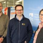 Otago Regional Council staff at last week’s air quality session. From left, science general...