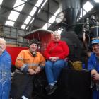 Oamaru Steam and Rail Society members (from left) president Allan Killick, general manager Harry...