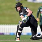 Maddy Green bats for the White Ferns. PHOTO: GETTY IMAGES
