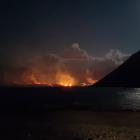 The Lake Ohau fire on October 4, 2020. PHOTO: SUPPLIED