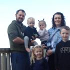 The Costers, (from left) David, Mac, 1, Margot, 4, Aoife, 2, Bridget and Cooper, 8, are looking...
