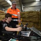 Logger or gamer? Balclutha’s Mike Hurring Logging and Contracting employee Josh Hurring shows...