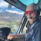 Pete ‘Saxmo’ Sexton in his happy place flying above Queenstown’s Frankton Arm. PHOTO: SUPPLIED