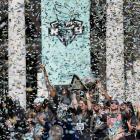 ConfettiI falls as the New York Liberty celebrate during the WNBA championship title ceremony in...